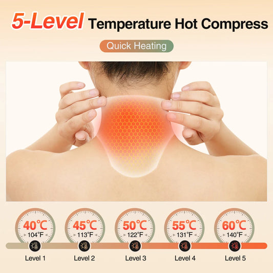 Portable Neck Massager with Heat – Shoulder Pain Relief