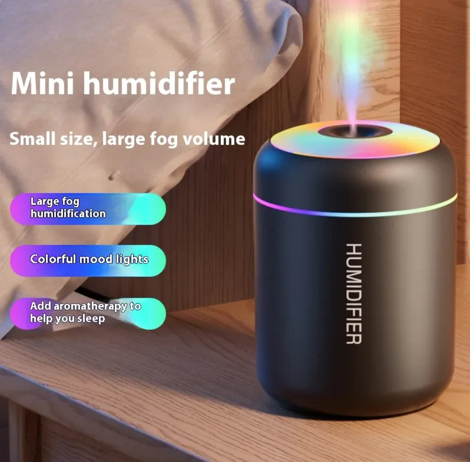 Mini Silent Seven-Color Ambient Light Humidifier