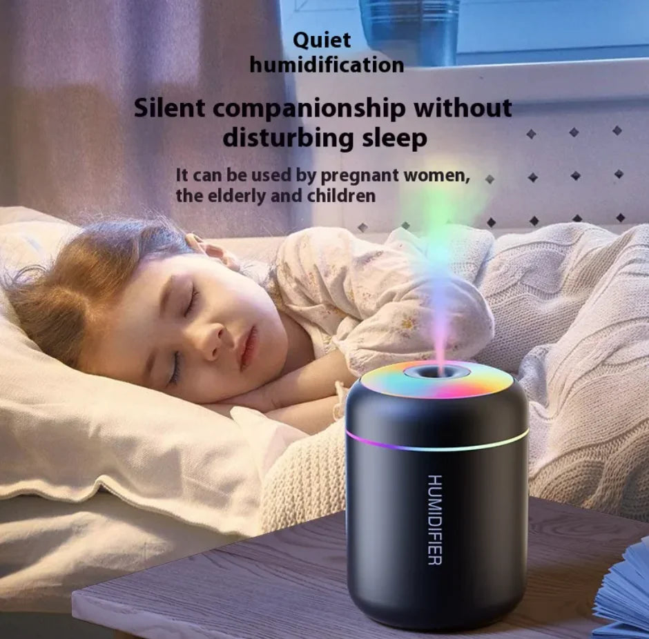 Mini Silent Seven-Color Ambient Light Humidifier