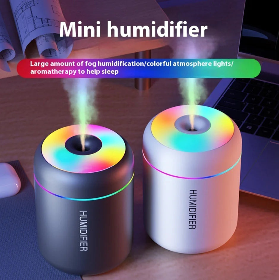 Mini Silent Seven-Color Ambient Light Humidifier
